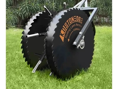 K.D Stonedge Rolling Lawn Coring Aerator (No Handle) - Image 1 of 4