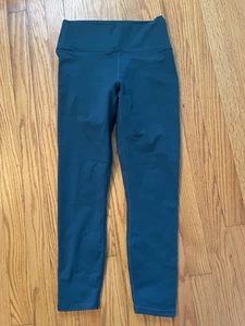Fabletics Powerhold Leggings Womens Small Teal Stretch Pull On Fitness Gym Yoga - Picture 1 of 4