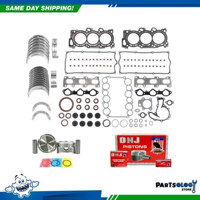 DNJ EK353A Engine Rebuild Kit For 98-03 Acura Isuzu Axiom SLX 3.5L V6 DOHC 24v - Image 1 of 4