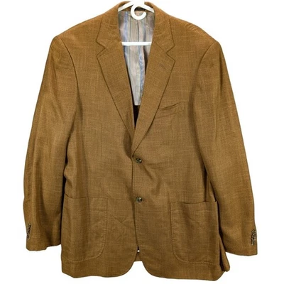 Blazer Ibize Bambú Para Hombres 42 R Traje Chaqueta Marrón Abrigo Deportivo Oficina Fiesta Boda Foto 1 de 4