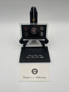 1998-S 90% Silver Proof Set United States Mint Original Government Packaging COA - Picture 1 of 7
