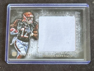 2012 Topps Inception Silver Jumbo Rookie Patch Mohamed Sanu #75/165 Bengals RC - Image 1 of 2