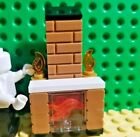 LEGO Flame Fireplace Candles Lodge Rustic Lamps Western Castle Chimney House