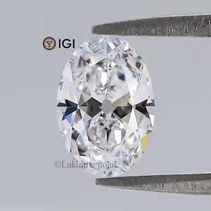 1.38 CT IGI Certified Oval Old European White - D Color VVS2 Clarity Lab Diamond - Picture 1 of 10