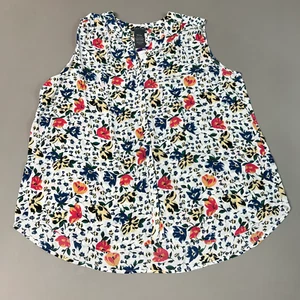 CHELSEA & THEODORE Sleeveless Blouse Women's Size XXL Bash Floral White 2165072 - Picture 1 of 6