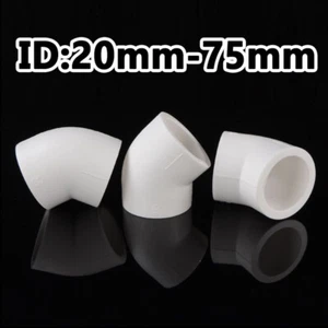 Elbow 45 Degree 20/25/32/40/50/63/75mm PPR Pipe Water Pipe Fittings Bend - Picture 1 of 18