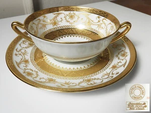 Sopa y platillo crema Chas Field Haviland DINASTÍA ¡nuevo! - Imagen 1 de 2