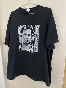 MAGLIETTA VINTAGE JACK KEROUAC TAGLIA 3XL NERA SS. Grafica fronte e retro. Usato in ottime condizioni - Foto 1 di 10