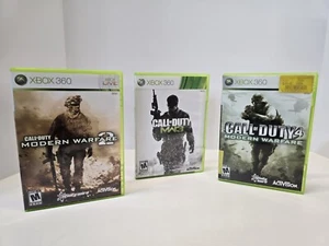 Call of Duty: Modern Warfare 2 3 and 4 (Xbox 360) CIB Bundle - Picture 1 of 5