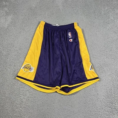 Pantalones Cortos de Baloncesto L Para Hombres Los Angeles Lakers De Colección Años 90 Púrpura NBA Sin Stock Foto 1 de 4