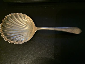 Antique S. Kirk & Son Sterling Silver Shell Berry Spoon 5" 33 gram  - Picture 1 of 4