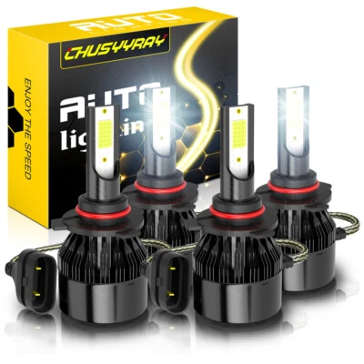 Faros LED 9005 bombillas de haz alto/bajo para Chrysler Town & Country 1998-2000 4 piezas Foto 1 de 4