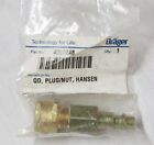 Drager Safety 4059248 Hansen Brass Plug &amp; Nut Quick Air Disconnect Coupling