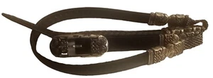Brighton Wendegürtel keltischer Knoten schwarz braun Leder silber B4200 Größe Large - Bild 1 von 5