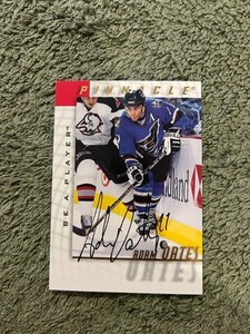 1997-98 Adam Oates Pinnacle Be A Player autographed hockey card - #5 - Capitals