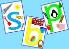 PICTURE ALPHABET LINE educational phonic resource pack  to PRINT