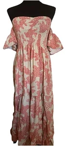 Womens Long Flowy Romantic Boho Maxi Dress - Picture 1 of 5