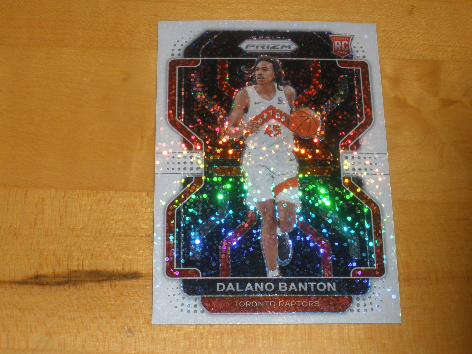 2021-22 Panini Prizm White Sparkle Prizm #328 Dalano Banton Rookie RC