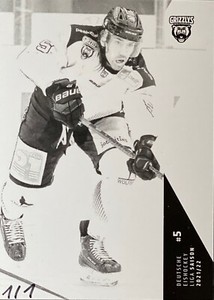 LED 21/22 press plate, basecard DEL-353, Björn Krupp (Wolfsburg)