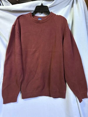 Sudadera suéter granate manga larga Basic Editions talla grande Foto 1 de 3