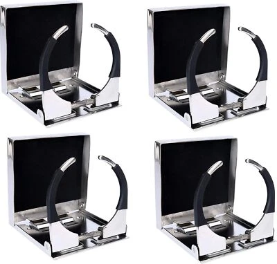 Marine Boat Car Adjustable Can Cup Holder Stainless Steel Folding Drink Holder — 第 1/4 张图片