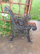 VINTAGE HEAVY DUTY CAST IRON GARDEN BENCH ENDS - project - COLLECTION ONLY