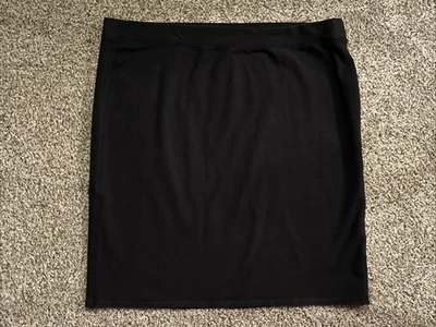 Falda lápiz negra azul marino antigua talla XL Foto 1 de 4