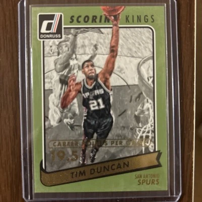 Tim Duncan Panini Donruss 2015 Scoring Kings Prueba de Prensa San Antonio Spurs/195 Foto 1 de 4