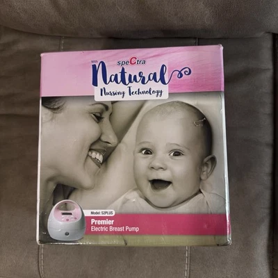 Extractor de leche eléctrico doble Spectra Plus y accesorios rosa Foto 1 de 3