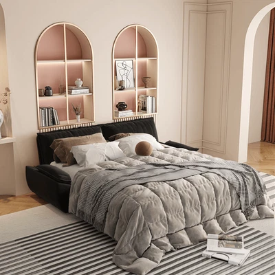 Sofá-cama queen size 73,2", sofá-cama conversível 3 em 1, multifuncional - Imagem 1 de 4