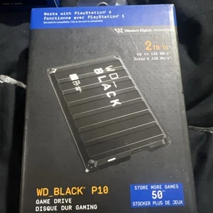Western Digital WD Black P10 Game HDD Drive 2TB for PS5 - Afbeelding 1 van 8