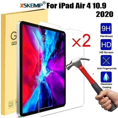 2Pcs For iPad Air 4th 5th 10.9 2022 Tempered Glass Screen Protector Ultra Clear - Image 1 of 4