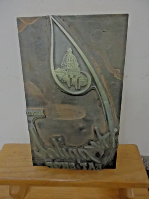 Vintage Capitol Eat Shop Rochester, MN Newspaper Printing Plate Ad! No Reserve! - Image 1 of 3