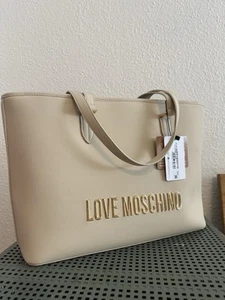 Love Moschino Tasche New nie Getragen Große Shopper Beige Eco Gold - Bild 1 von 17