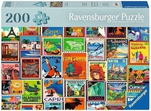 NEW Ravensburger Jigsaw Puzzle 200 XL Pieces 12001371 Travel Stamps - Imagen 1 de 2