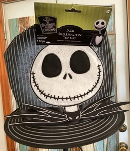 Nightmare Before Christmas Jack Skellington Top Hat One Size Fits Most - Picture 1 of 7
