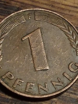 Alemania 1 Pfennig 1950 F VF+ Foto 1 de 4