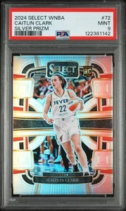 Caitlin Clark 2024 Select WNBA Concourse SILVER #72 RC Rookie (febbre) PSA 9 COME NUOVO - Foto 1 di 2