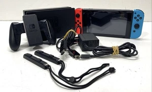 Nintendo Switch Console (HAC-001) Pink/Blue with Accessories - Picture 1 of 6