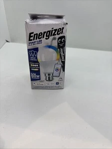 Energizer Smart LED Bombilla Estándar B22 (BC) GLS 9.2W = 60w Cambio de Color WiFi - Imagen 1 de 4