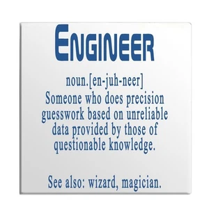Engineer Definition Precision Quote Refrigerator Kitchen Fridge Door joke Magnet - Picture 1 of 7