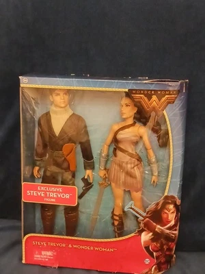 NUEVO CONJUNTO DE FIGURAS DE MUÑECA STEVE TREVOR & WONDER WOMAN 12" EXCLUSIVO DC MATTEL NUEVO EN CAJA 2016 Foto 1 de 3