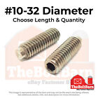 #10-32 Stainless Half Dog Point Allen Socket Set Screw (Choose Length & Qty)