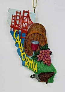 STATE OF CALIFORNIA CHRISTMAS ORNAMENT "NORTHERN CALIFORNIA" 5" - Picture 1 of 2