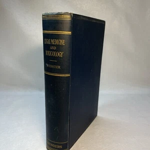 Legal Medicine And Toxicology Webster Saunders 1930 - Imagen 1 de 20
