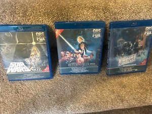 STAR WARS Original Theatrical Trilogy Versions 1080p Blu-ray Region Free.