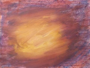 A Radiant Heart: Dry Then Wet Watercolor Crayon de Matthew Natale - Imagen 1 de 1