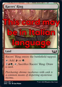 MTG 4x RACERS' RING EXC - CIRCUITO DA CORSA 253 - SNC - MAGIC - Picture 1 of 1