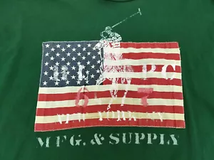 Polo Ralph Lauren uomo grande t shirt toppa davanti polo giocatore manica lunga verde - Foto 1 di 8