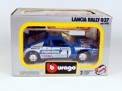 Burago Lancia Rally 037 Pioneer 1:24 Diecast Modelo #0195 - Nuevo/antiguo stock en caja Foto 1 de 4